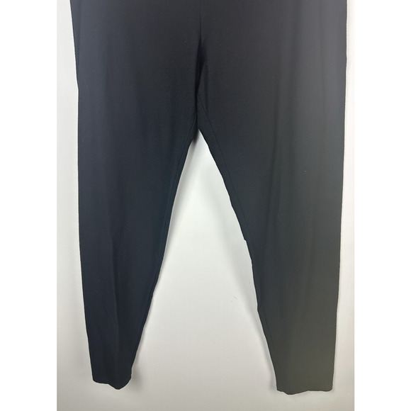 Eileen Fisher System Stretch Crepe Slim Fit Ankle Pants Pull On Black Size XL - Picture 4 of 11